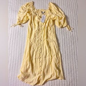 Miss Selfridge Light Yellow Dress